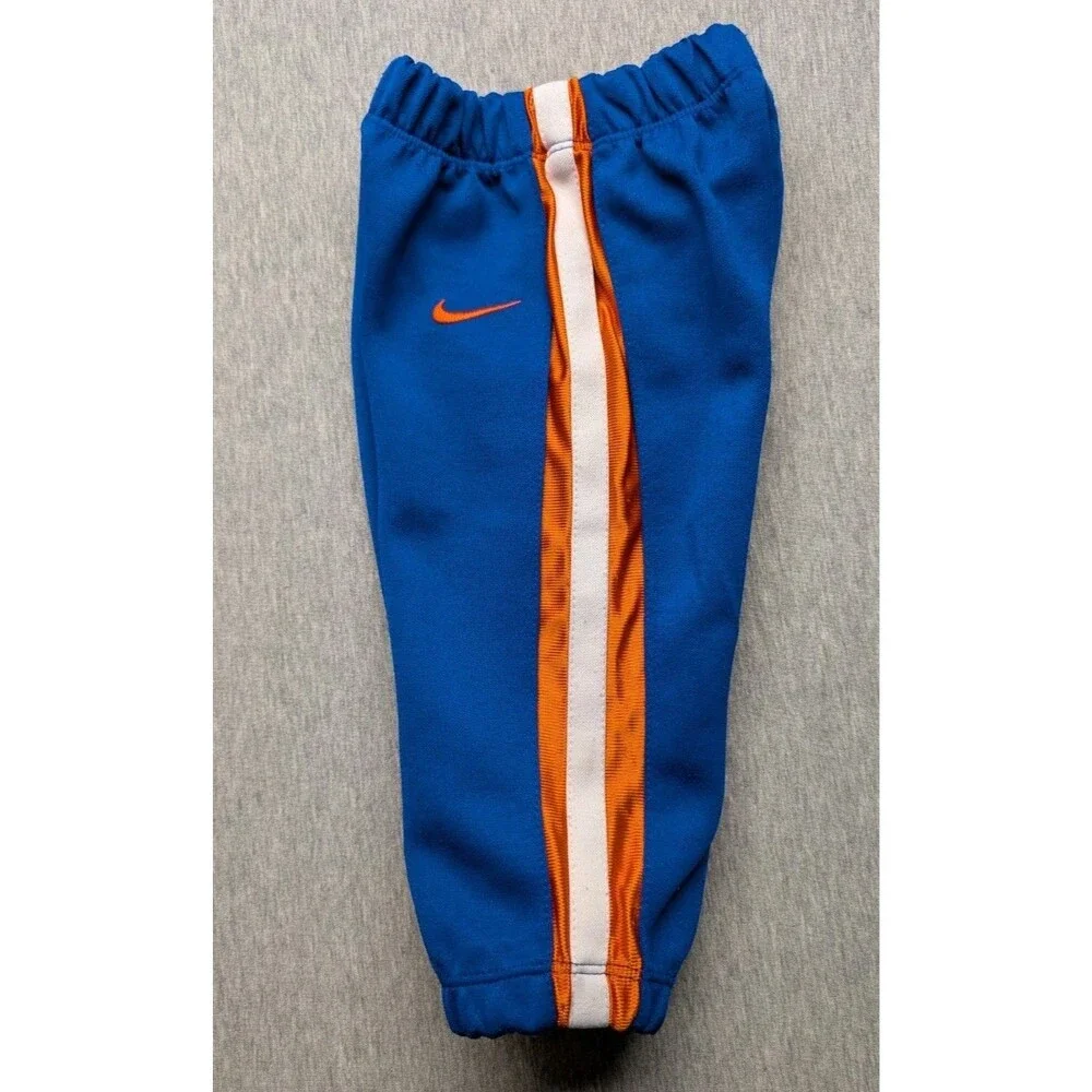 VTG Y2K Nike Baby Track Pants Orange Blue Knicks Boise Florida 12 Months